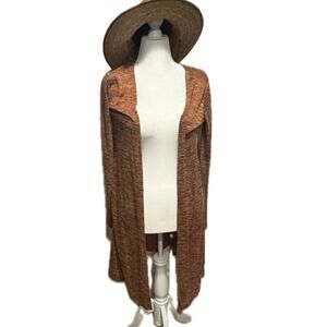 JOYFOLIE| Lightweight duster / cardigan | Marled red| Large